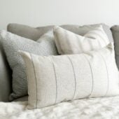 Freya Cream & Grey Cushion 50x30