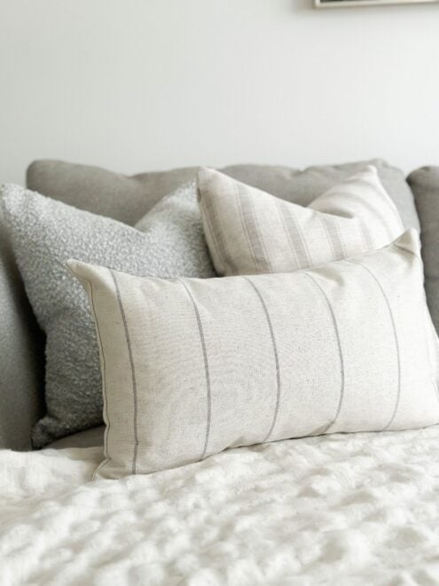 Freya Cream & Grey Cushion 50×30