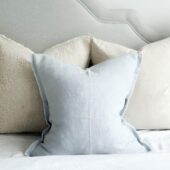 Esmee Dusty Blue Linen Cushion