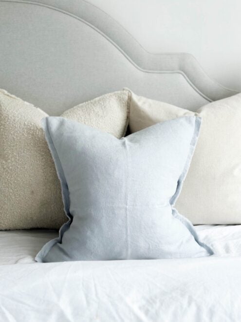 Esmee Dusty Blue Linen Cushion