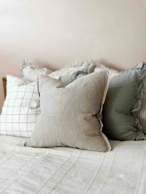 Esmee Natural Beige Linen Cushion