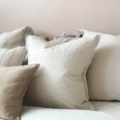 Esmee Cream Linen Cushion