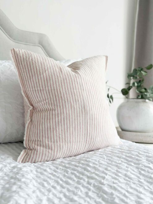 Esmee Pink Stripe Cushion