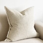 Esmee Olive Stripe Cushion