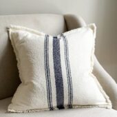 Ellie Navy Stripe Cushion