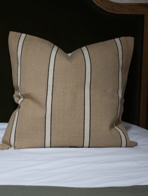 India Beige, Black & Cream Cushion 65×65