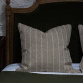 India Beige Stripe Cushion 65x65