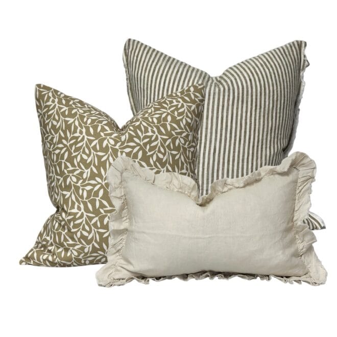 The Olive Leaf Cushion Combination