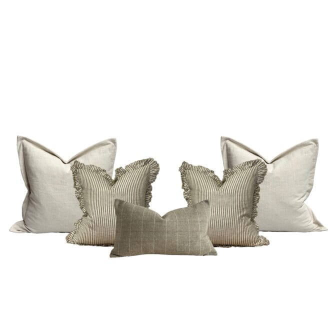 The Rustic Olive Cushion Combination