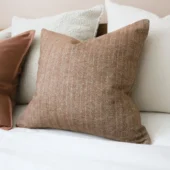 Tia Rust Herringbone Cushion