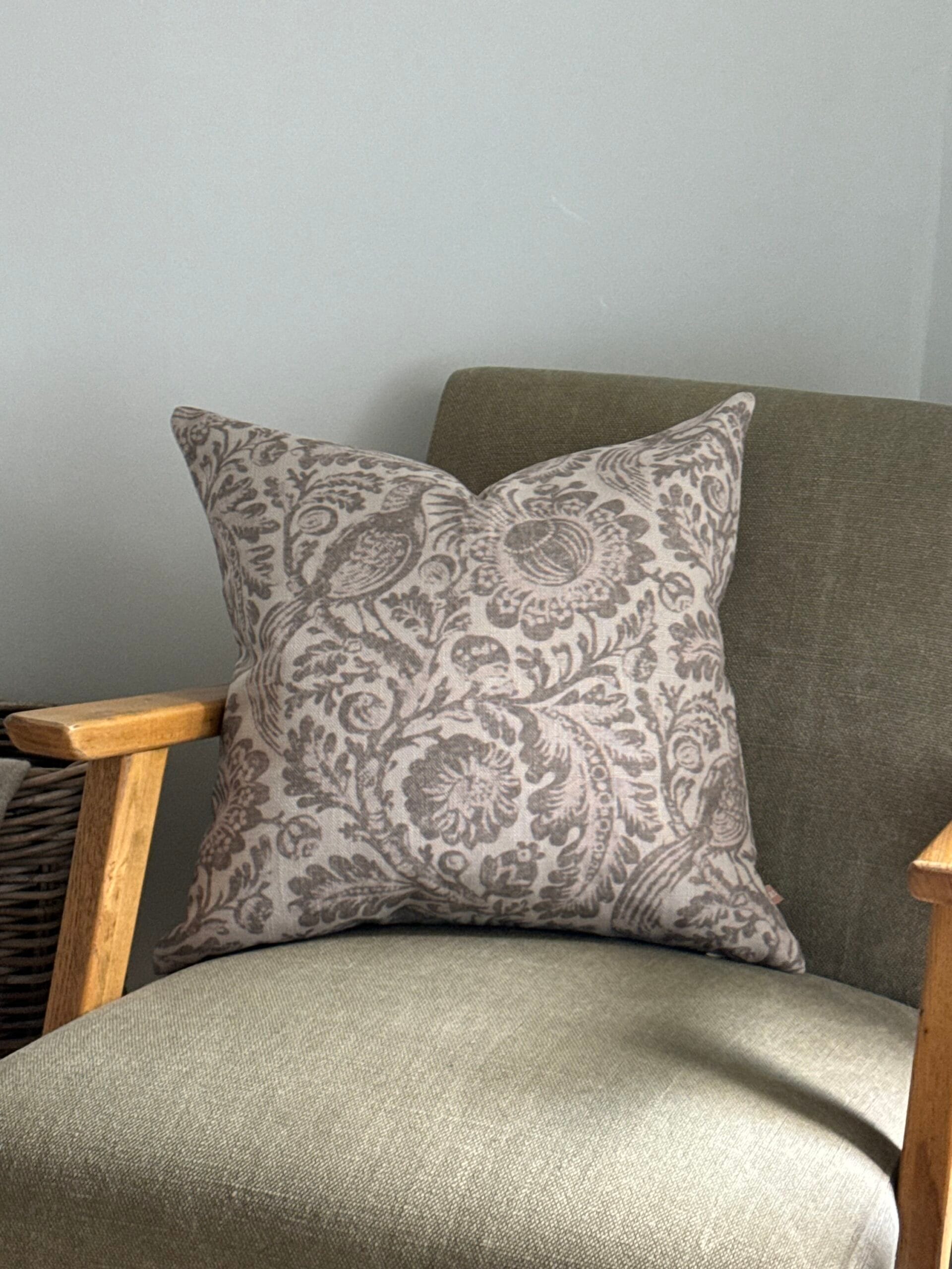 Francesca Country Brown Print Cushion