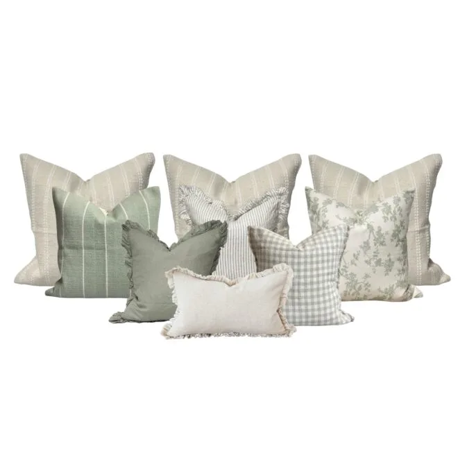 Full Room Sage Cushion Set