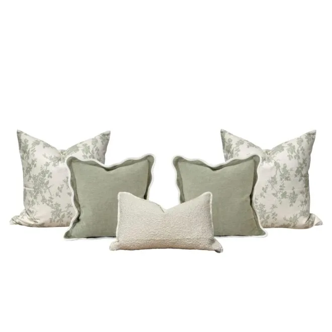 Chloe Sage Green Cushion Combination