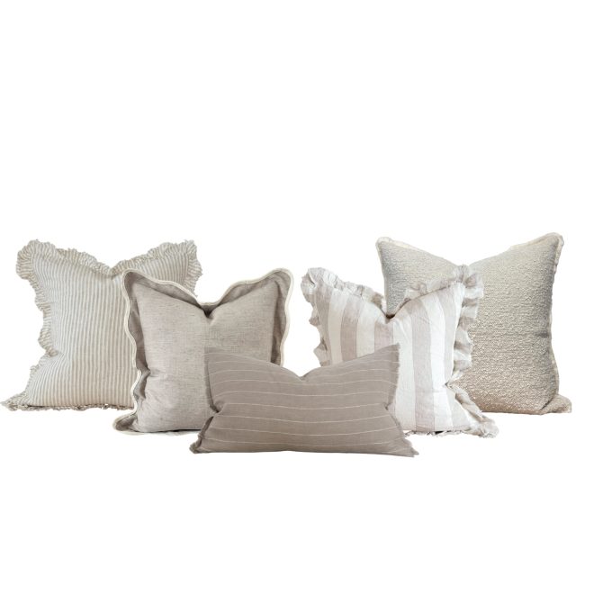 The Cream & Beige Cushion Combination