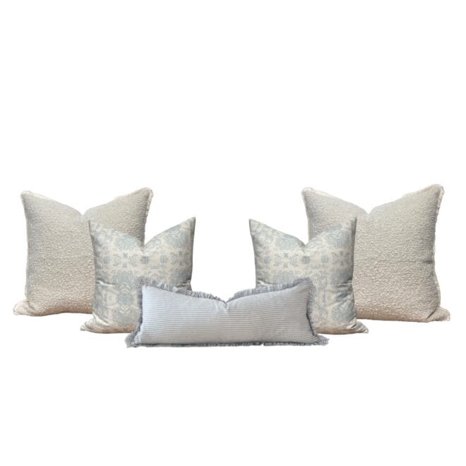 The Light Blue Cushion Combination