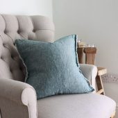 Esmee Washed Dark Teal Cushion