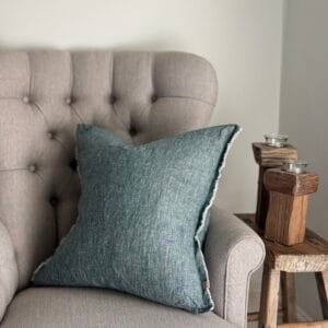 Esmee Washed Dark Teal Cushion