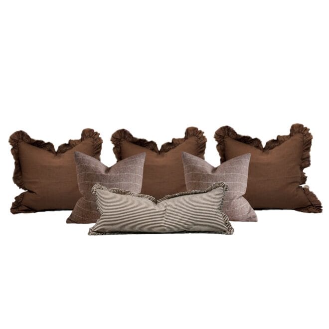 The Dark Brown Cushion Combination