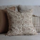 Ivy Brown Print Cushion
