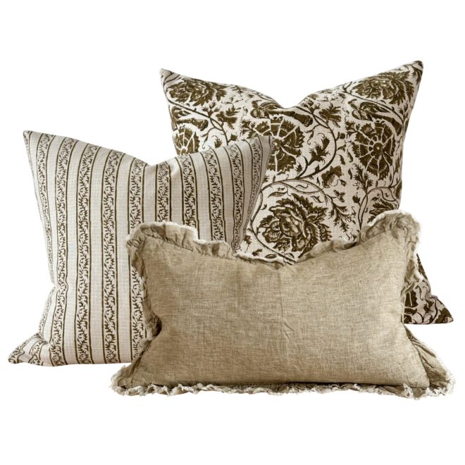 The Ivy Olive Cushion Combination