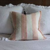 Esmee Pink Wide Stripe Cushion