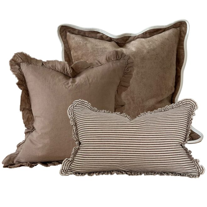 The Chloe Coffee Brown Cushion Combination