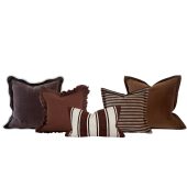 The Brown & Plum Cushion Combination
