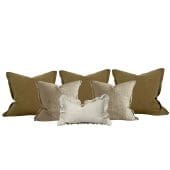 The Large Esmee Olive Cushion Combination