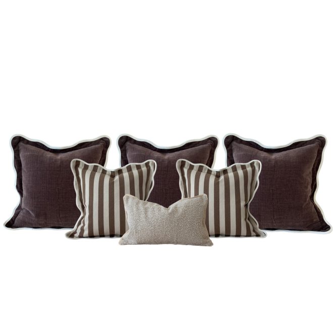 The Chocolate Brown Cushion Combination
