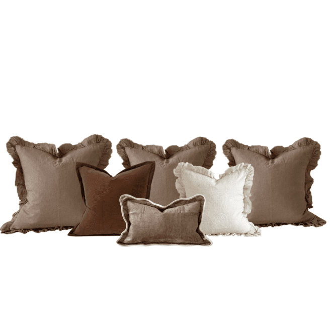 The Large Warm Brown Cushion Combination